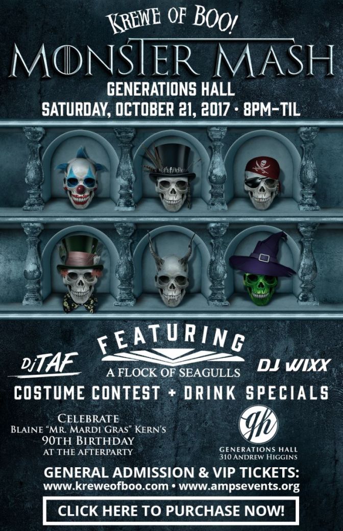 KREWE OF BOO 2017 MONSTER MASH E-SIZE